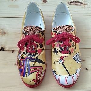 StreetFly Harlequin Joker Oxfords size 39